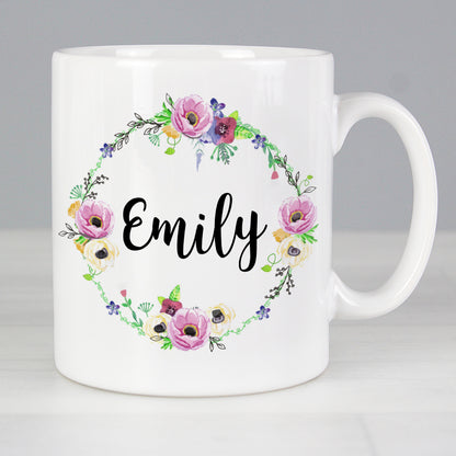 Personalised Floral Mug - Personalise It!