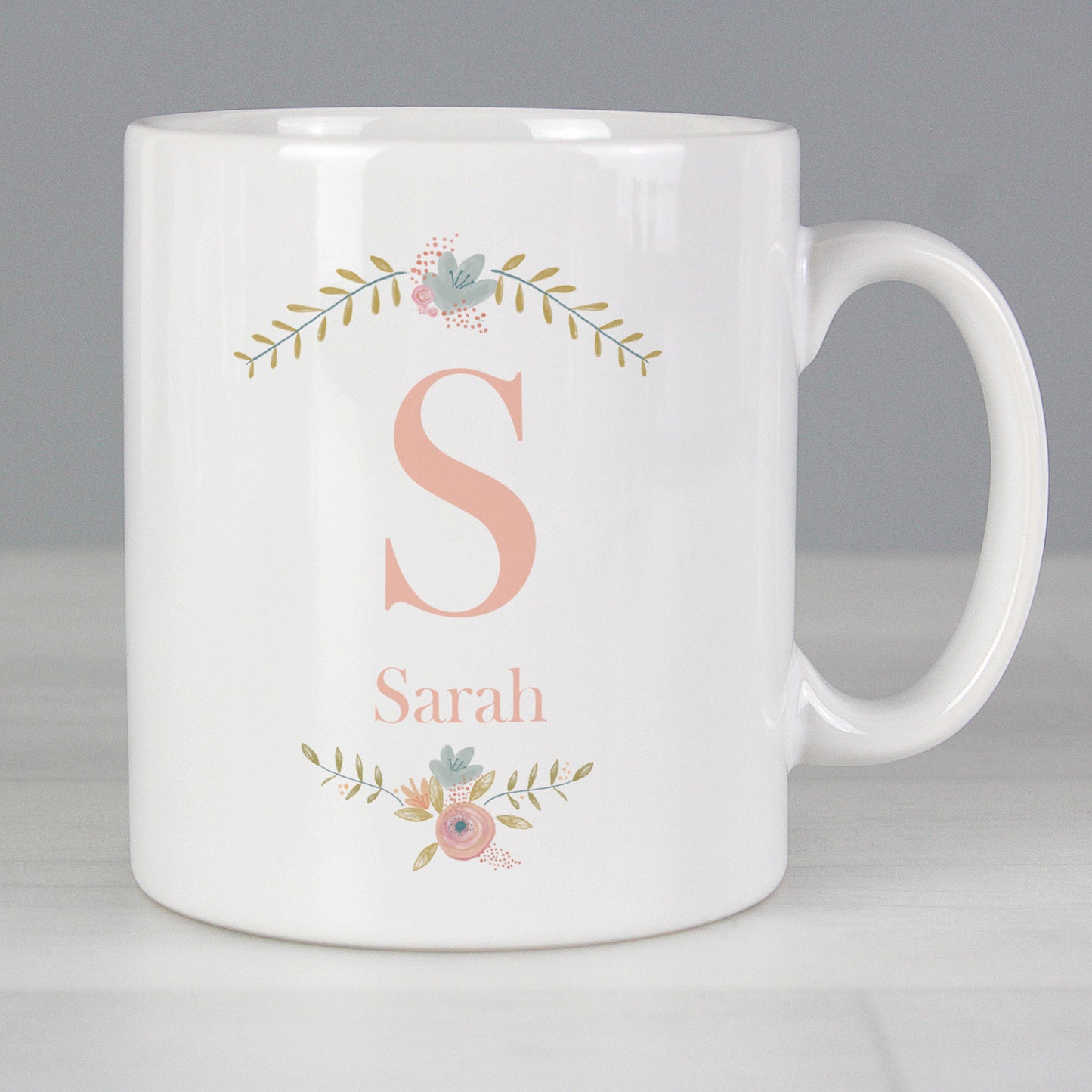 Personalised Floral Bouquet Mug - Personalise It!