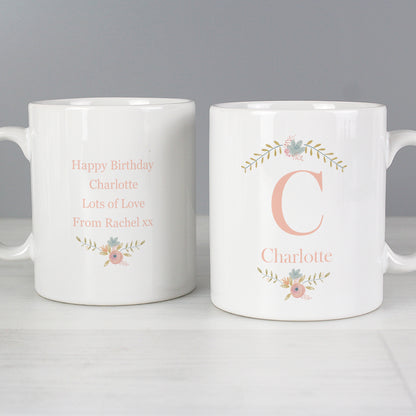 Personalised Floral Bouquet Mug - Personalise It!