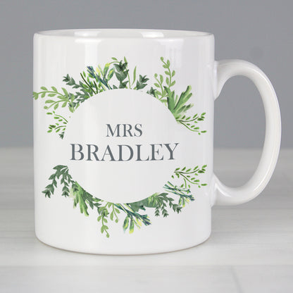 Personalised Botanical Mug - Personalise It!