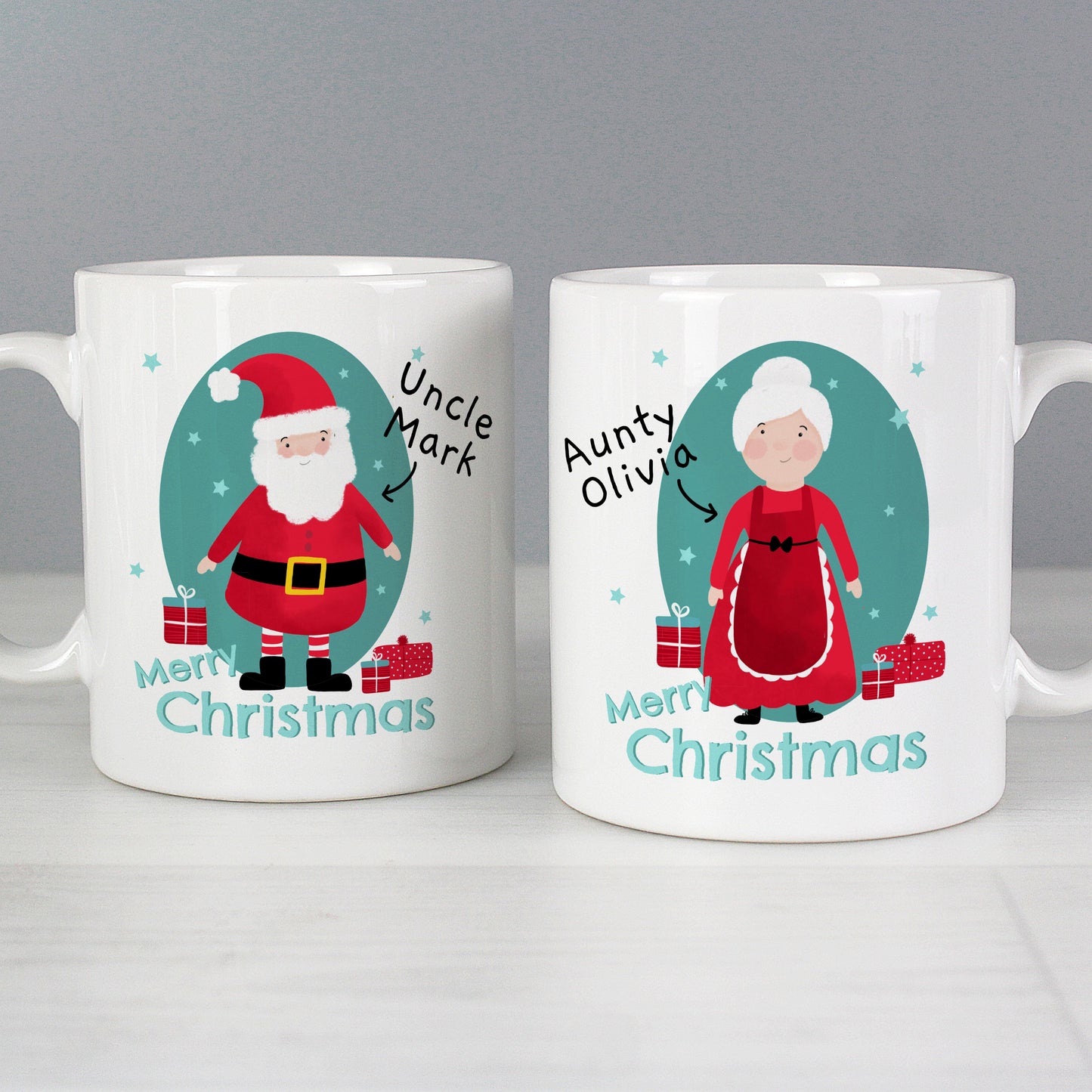 Personalised Mr & Mrs Claus Mug Set - Personalise It!