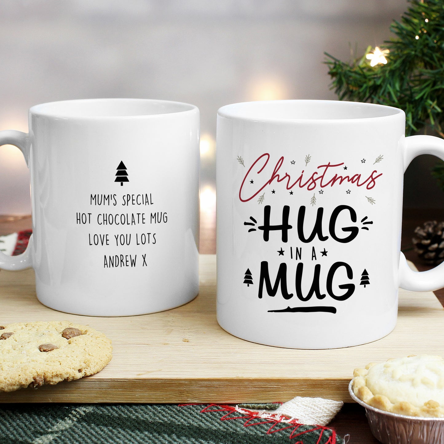 Personalised Christmas Hug Mug - Personalise It!