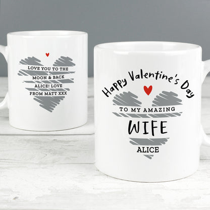 Personalised Happy Valentine's Day Mug - Personalise It!