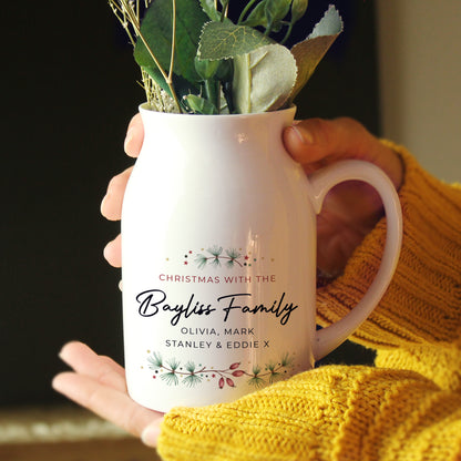 Personalised Christmas Flower Jug - Personalise It!