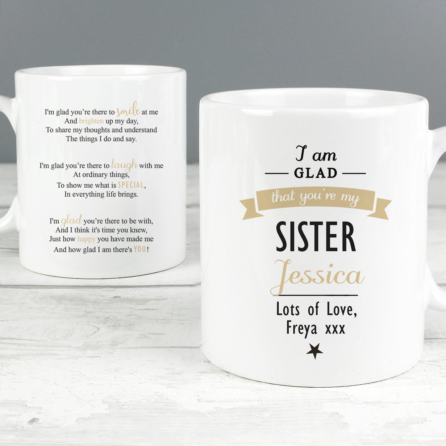 Personalised I Am Glad... Mug - Personalise It!