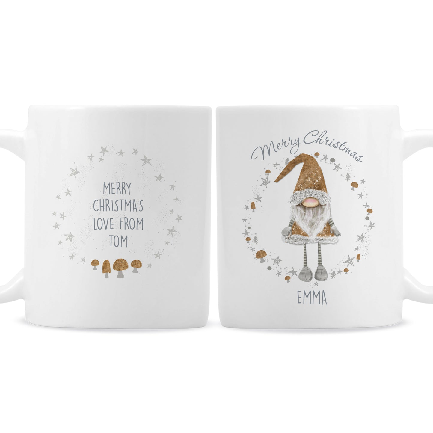 Personalised Scandinavian Christmas Gnome Mug - Personalise It!