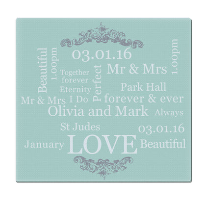 Personalised Typography Glass Chopping Board/Worktop Saver - Personalise It!