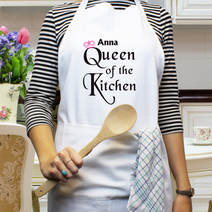 Personalised Queen of the Kitchen Apron - Personalise It!