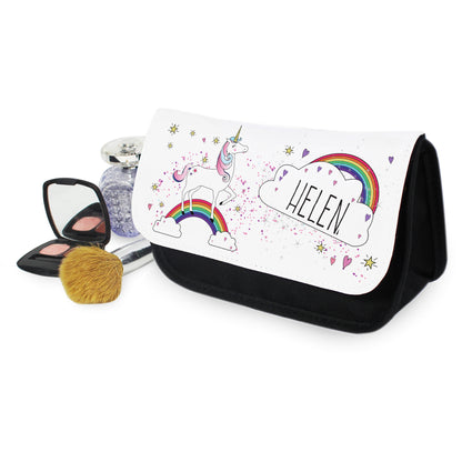 Personalised Unicorn Make Up Bag - Personalise It!