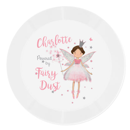 Personalised Fairy Princess Plastic Plate - Personalise It!