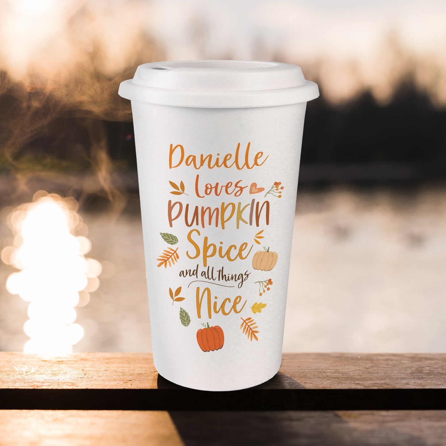 Personalised Pumpkin Spice Travel Mug - Personalise It!