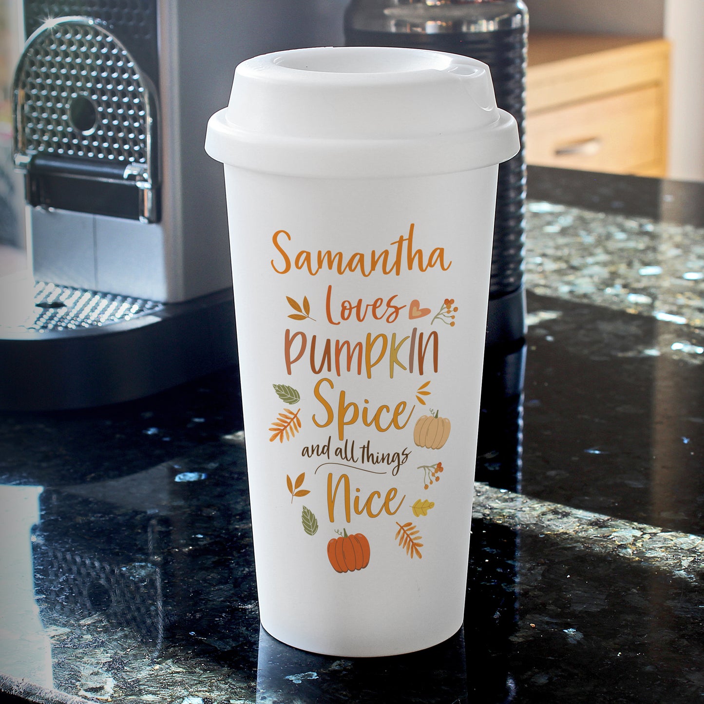 Personalised Pumpkin Spice Travel Mug - Personalise It!