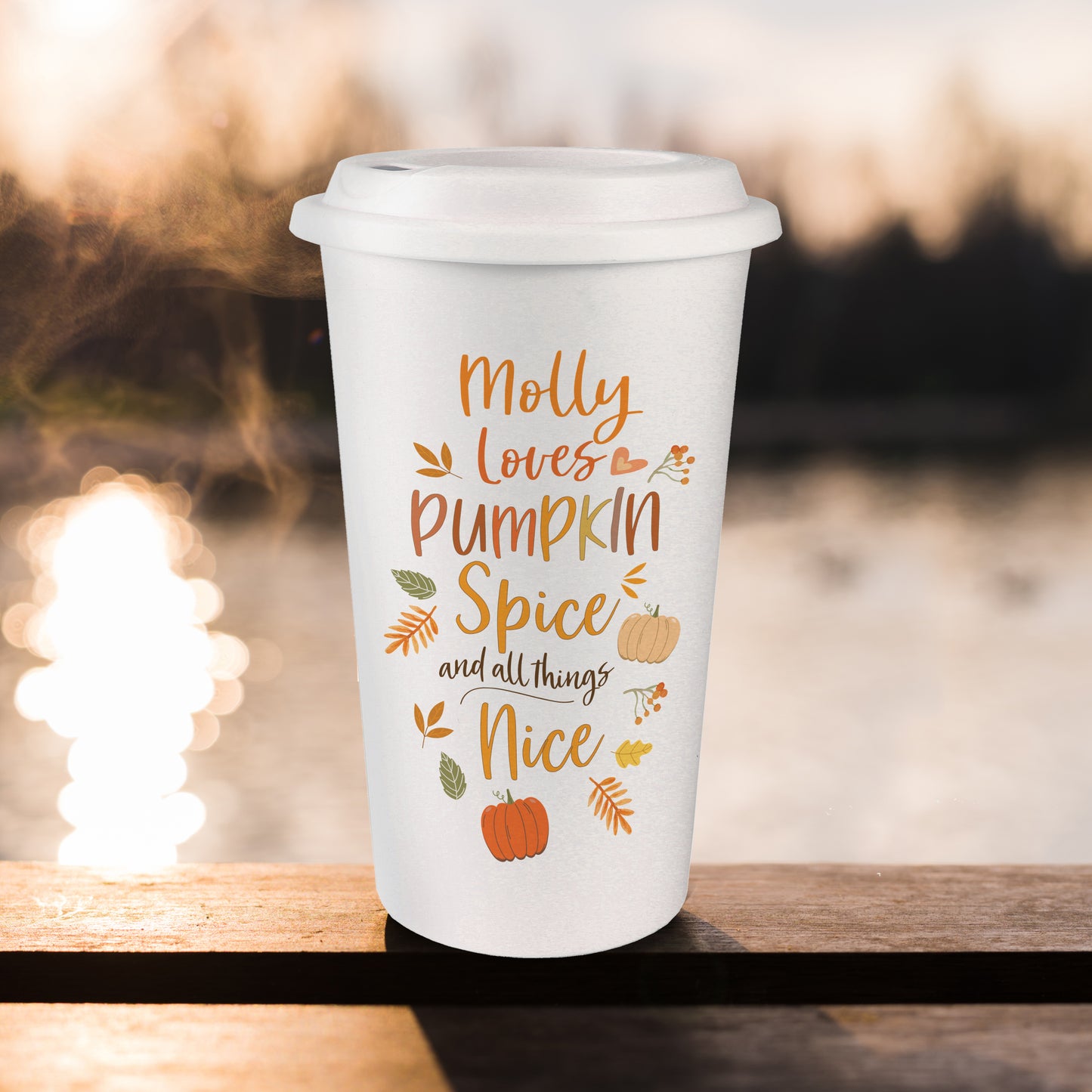 Personalised Pumpkin Spice Travel Mug - Personalise It!