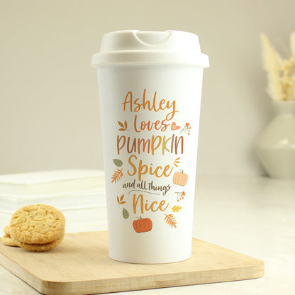 Personalised Pumpkin Spice Travel Mug - Personalise It!