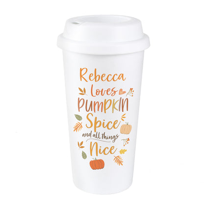 Personalised Pumpkin Spice Travel Mug - Personalise It!