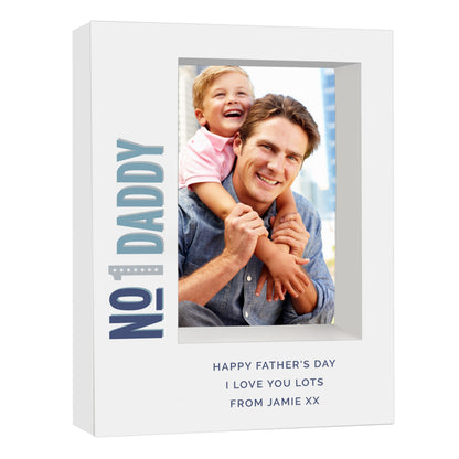 Personalised No.1 5x7 Box Photo Frame - Personalise It!