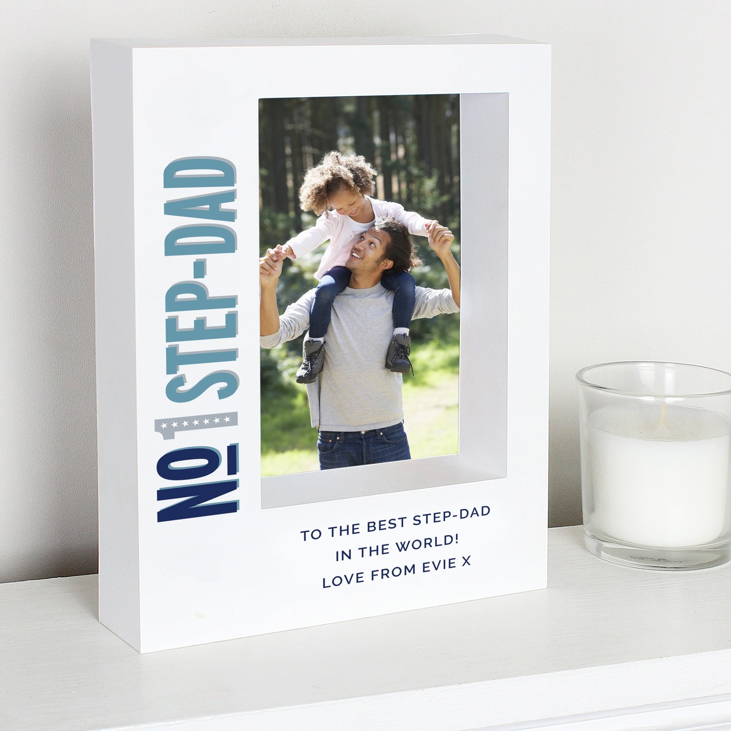 Personalised No.1 5x7 Box Photo Frame - Personalise It!