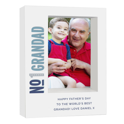 Personalised No.1 5x7 Box Photo Frame - Personalise It!