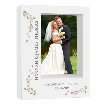 Personalised Fresh Botanical 5x7 Box Photo Frame - Personalise It!