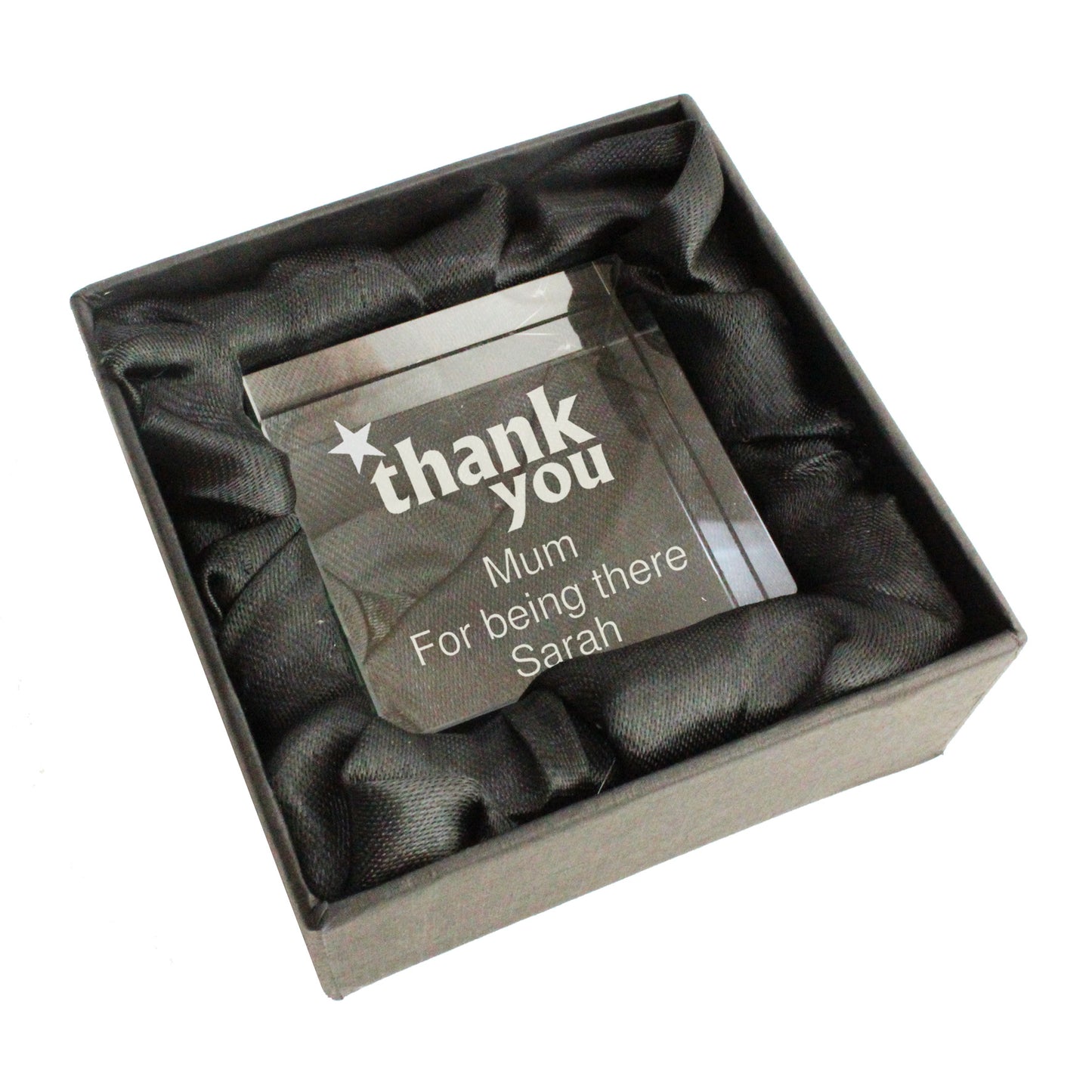 Personalised Thank you Large Crystal Token - Personalise It!