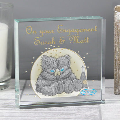 Personalised Me To You Gold Stars Large Crystal Token - Personalise It!