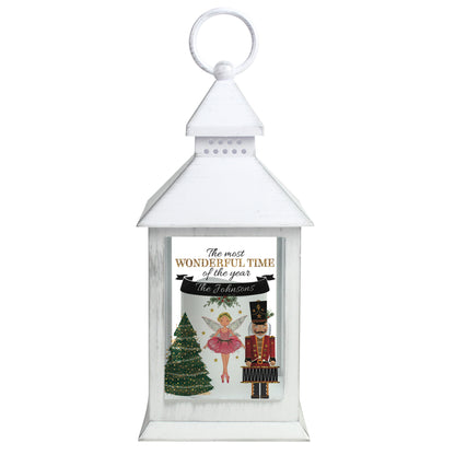 Personalised Nutcracker White Lantern - Personalise It!