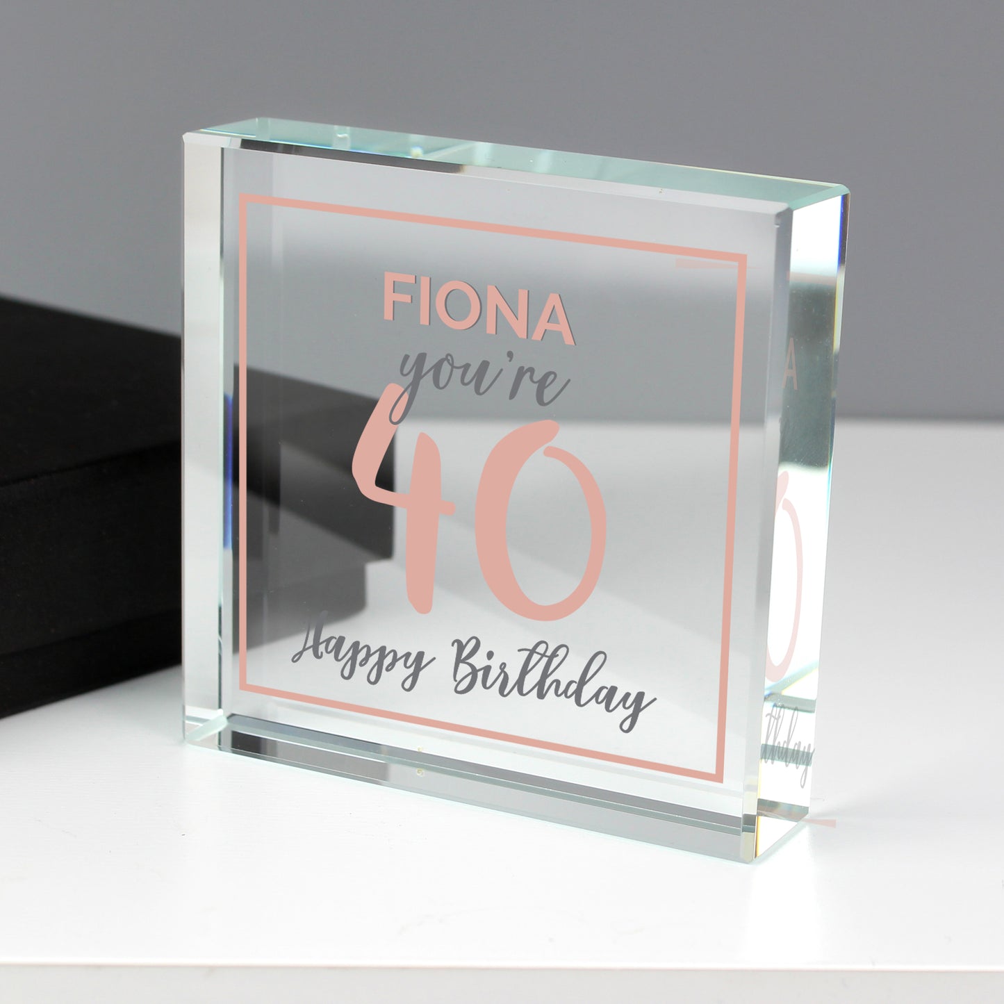 Personalised Birthday Rose Gold Crystal Token - Personalise It!
