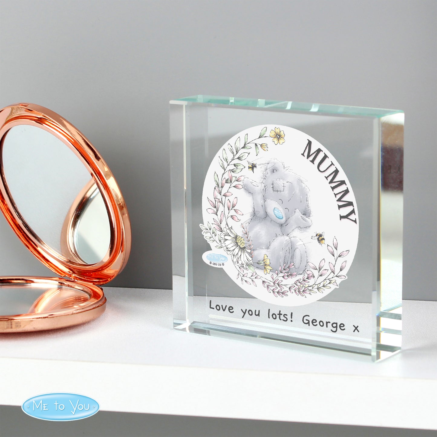 Personalised Me to You Bees Large Crystal Token - Personalise It!