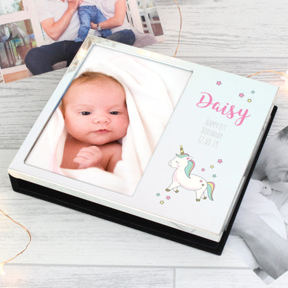 Personalised Baby Unicorn 4x6 Photo Frame Album - Personalise It!