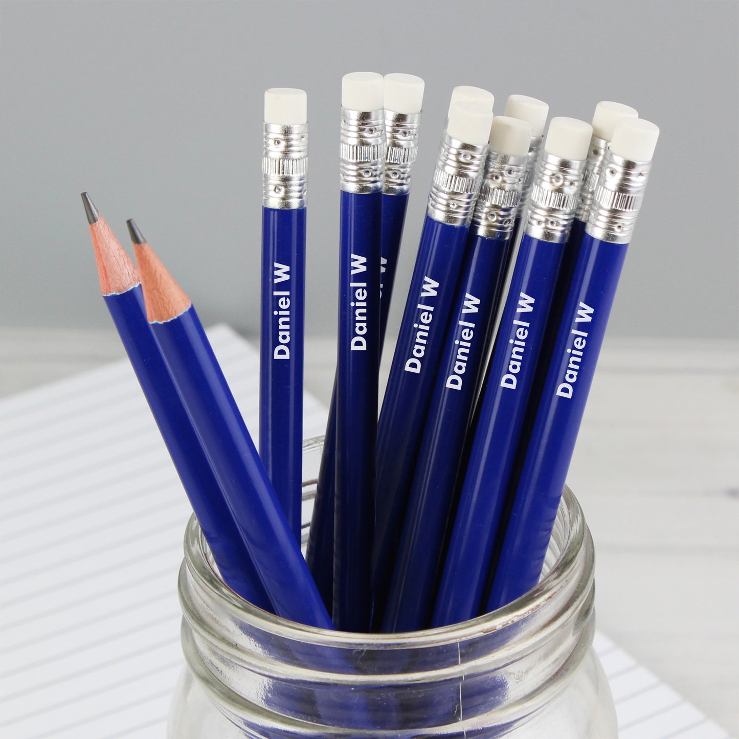 Personalised Name Only Blue Pencils - Personalise It!