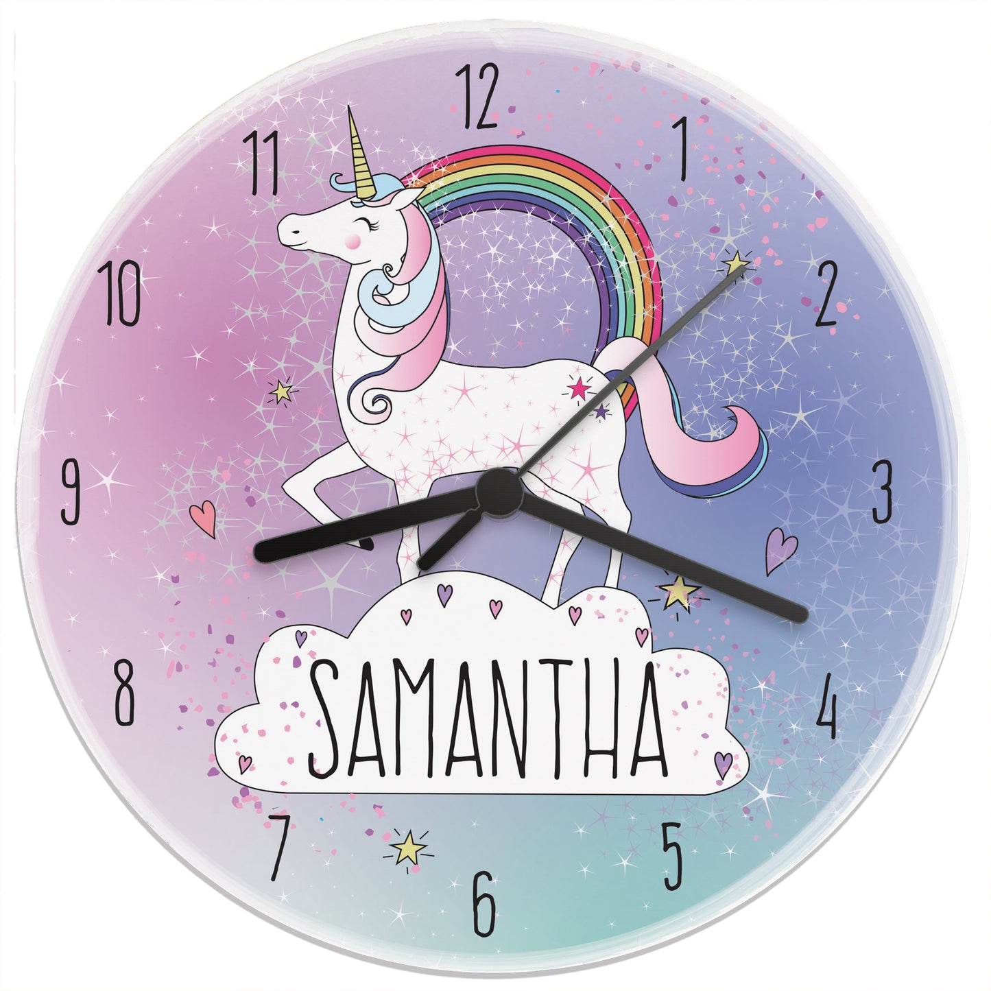 Personalised Unicorn Wooden Clock - Personalise It!
