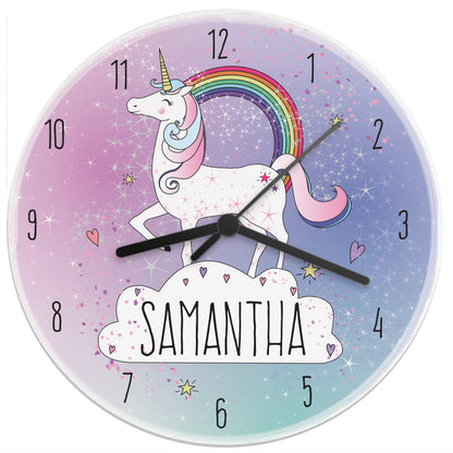 Personalised Unicorn Wooden Clock - Personalise It!