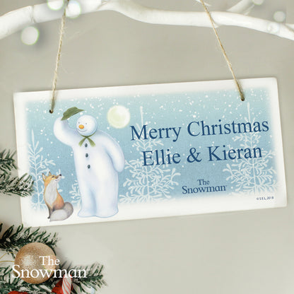 Personalised The Snowman Snow Wonder Wooden Sign - Personalise It!