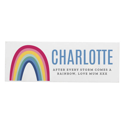 Personalised Rainbow Wooden Block Sign - Personalise It!