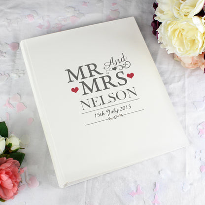 Personalised Mr & Mrs Traditional Album - Personalise It!