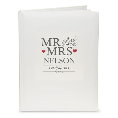 Personalised Mr & Mrs Traditional Album - Personalise It!