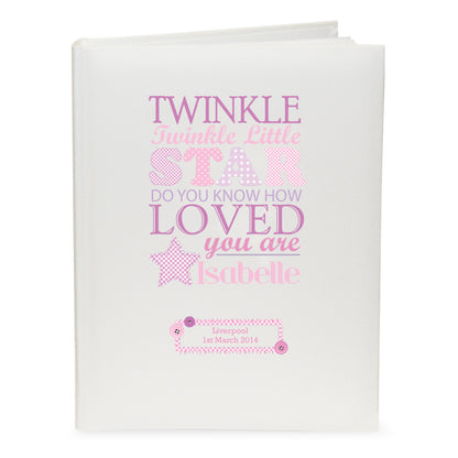 Personalised Twinkle Girls Traditional Album - Personalise It!