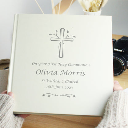 Personalised Silver Cross Album with Sleeves - Personalise It!