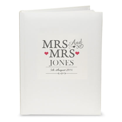 Personalised Mrs & Mrs Traditional Album - Personalise It!
