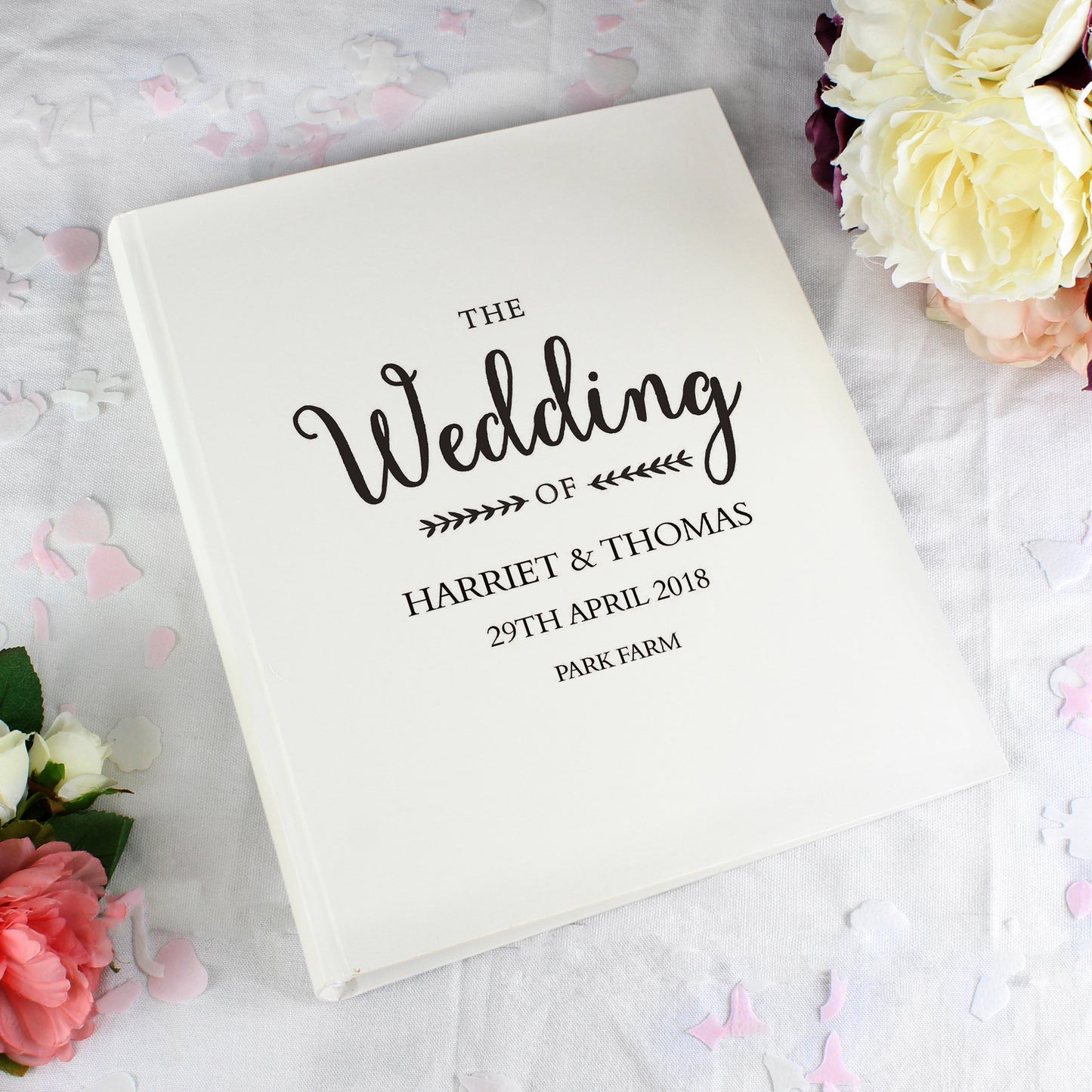 Personalised Rustic Wedding Traditional Album - Personalise It!
