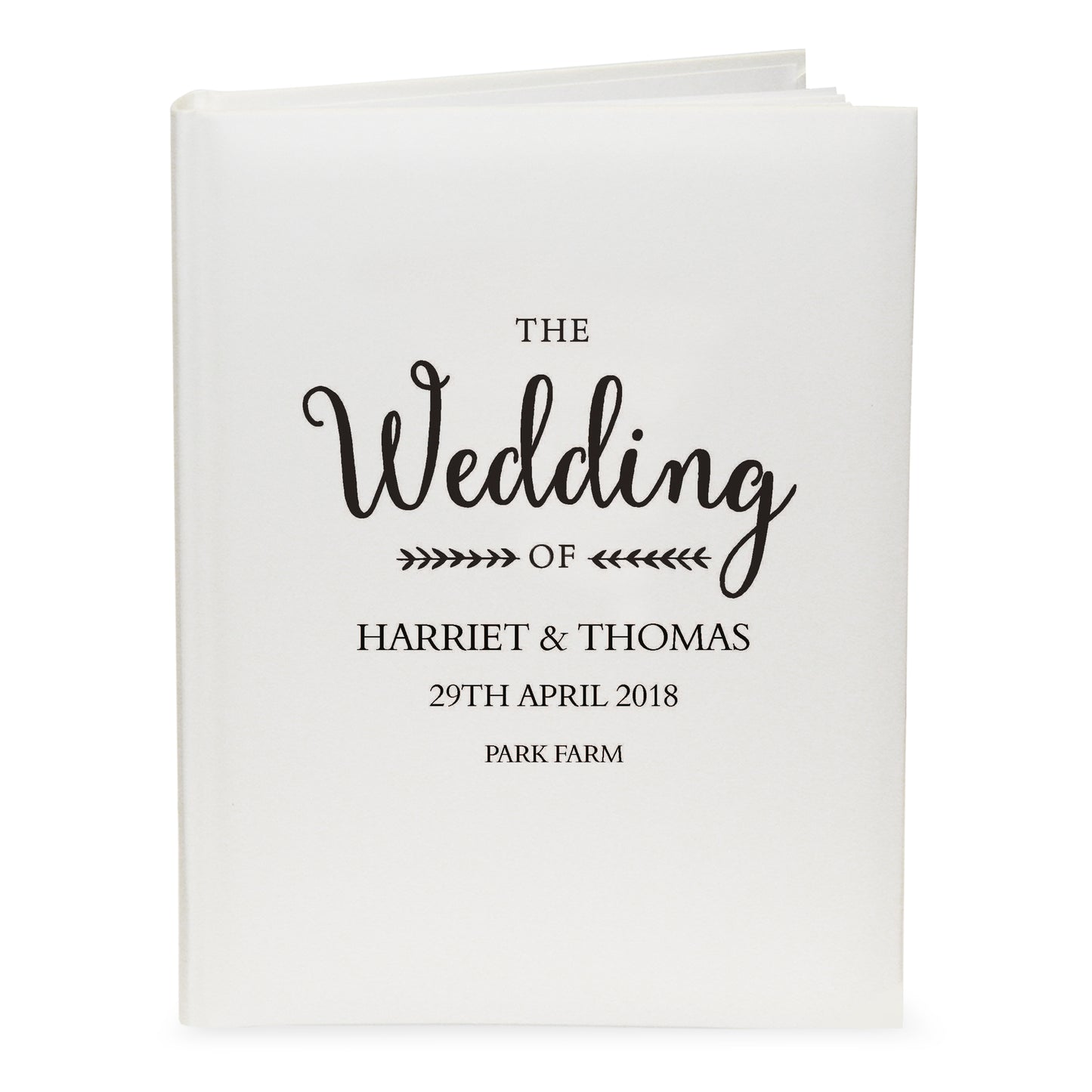 Personalised Rustic Wedding Traditional Album - Personalise It!