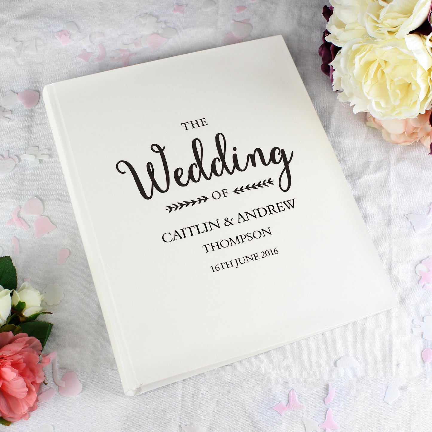 Personalised Rustic Wedding Traditional Album - Personalise It!