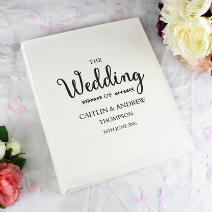 Personalised Rustic Wedding Traditional Album - Personalise It!