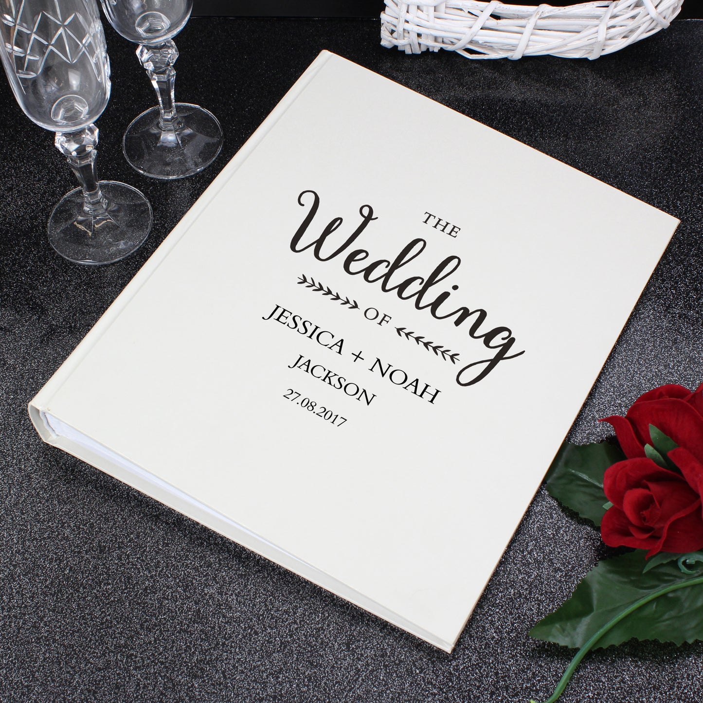 Personalised Rustic Wedding Traditional Album - Personalise It!