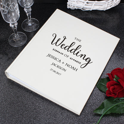 Personalised Rustic Wedding Traditional Album - Personalise It!