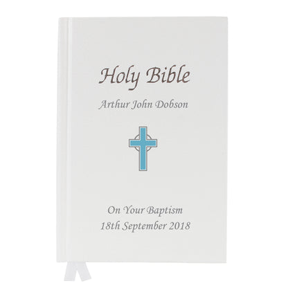 Personalised Blue Cross Bible - Personalise It!