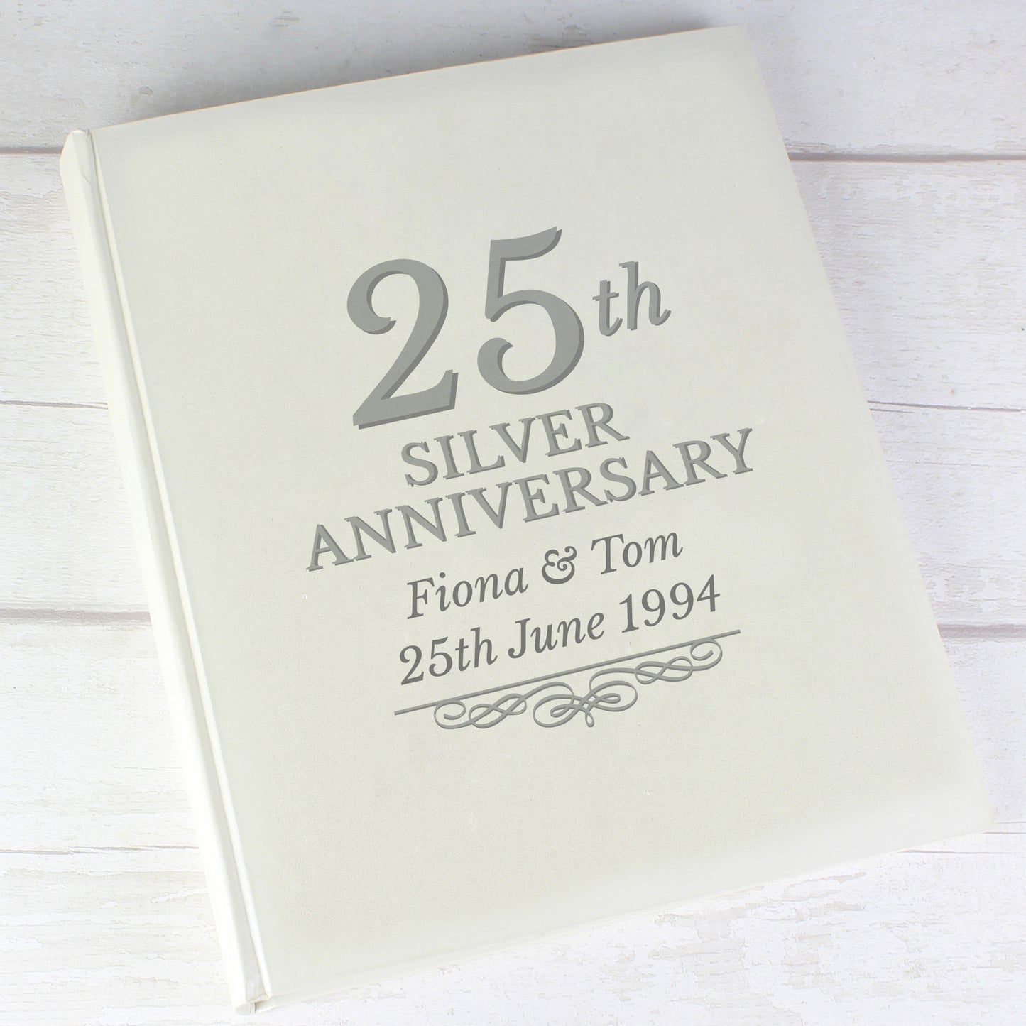 Personalised 25th Silver Anniversary Traditional Album - Personalise It!