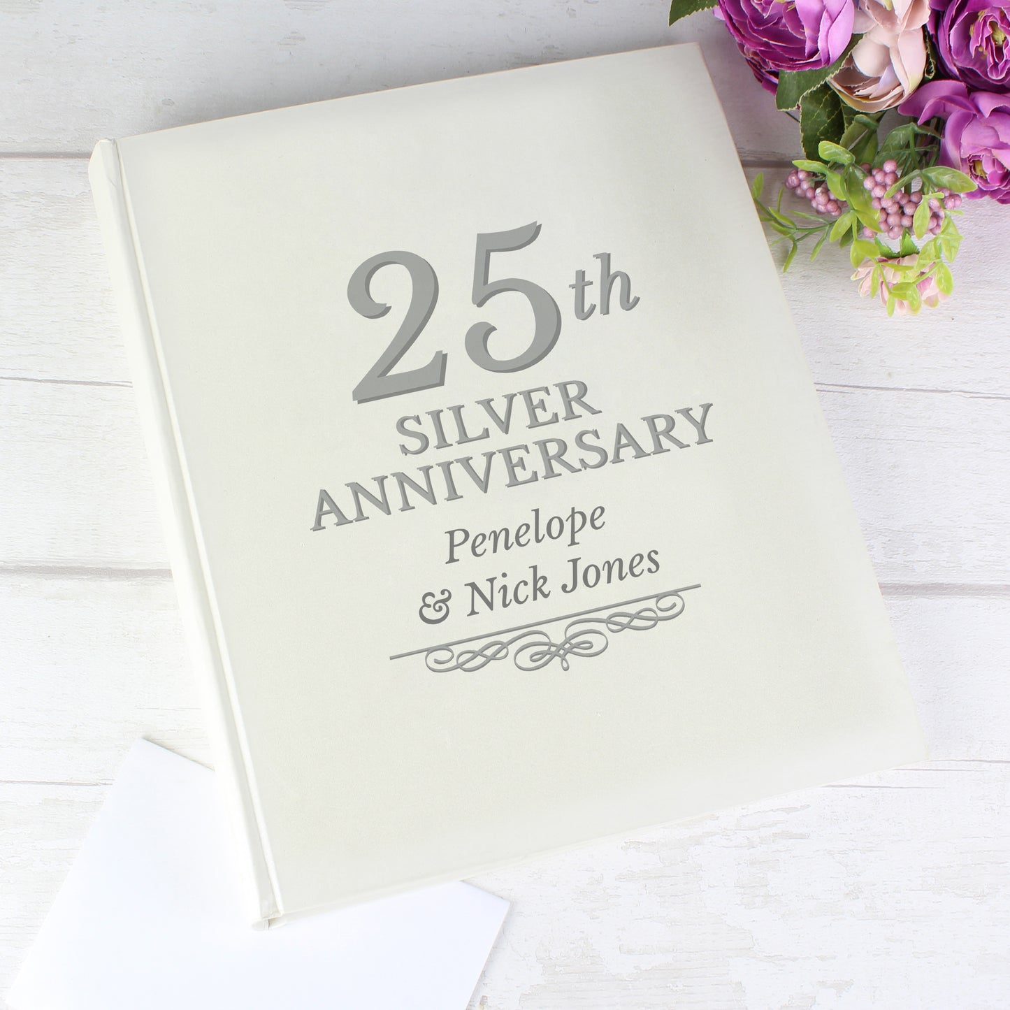Personalised 25th Silver Anniversary Traditional Album - Personalise It!