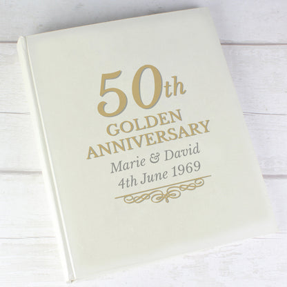Personalised 50th Golden Anniversary Traditional Album - Personalise It!