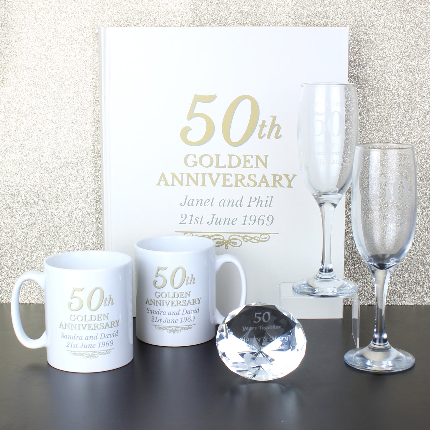 Personalised 50th Golden Anniversary Traditional Album - Personalise It!